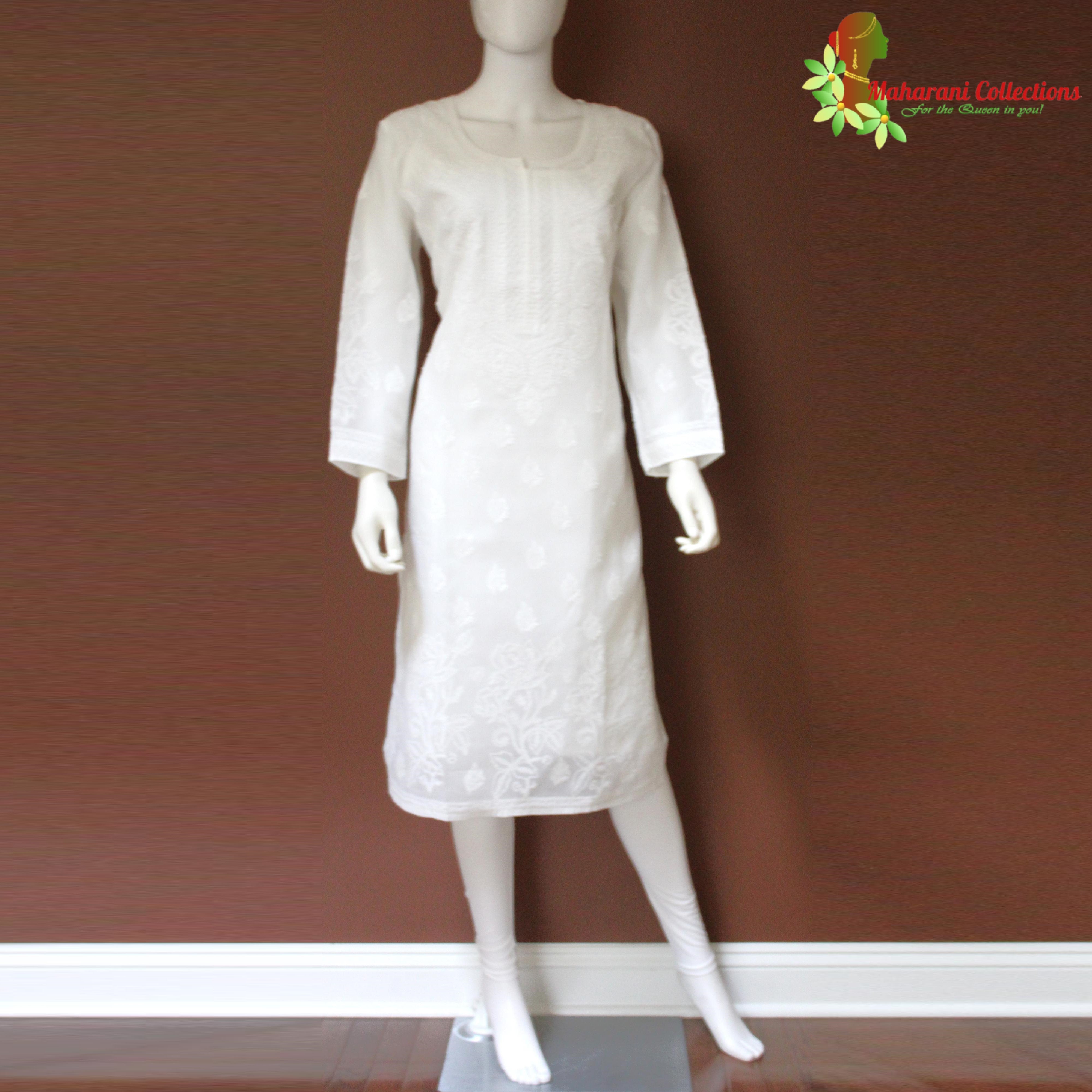 White Chikan Kurti at Rs.1000/Piece in chennai offer by Bonjour Export